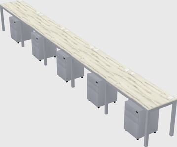 Rectangular desk