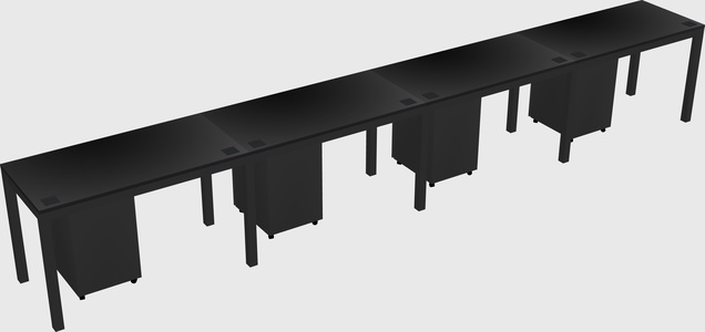 Rectangular desk