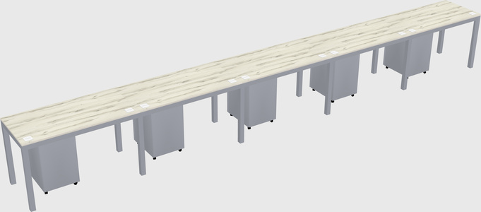 Rectangular desk