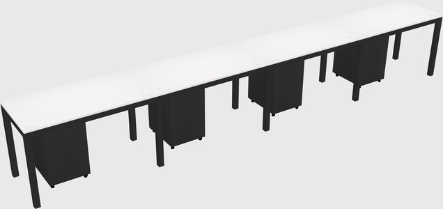 Rectangular desk