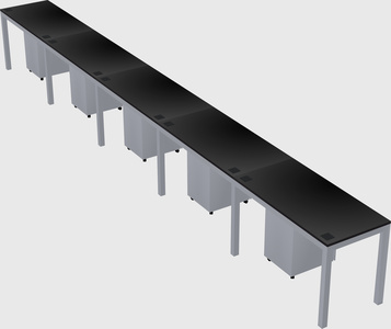 Rectangular desk