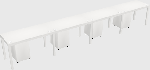 Rectangular desk