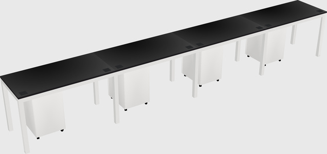 Rectangular desk