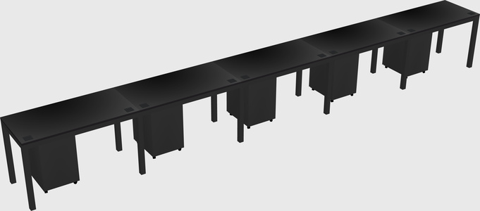 Rectangular desk