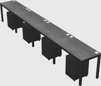 Rectangular desk