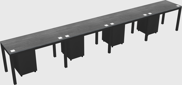 Rectangular desk