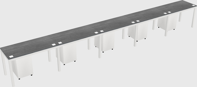 Rectangular desk
