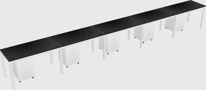 Rectangular desk