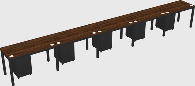 Rectangular desk