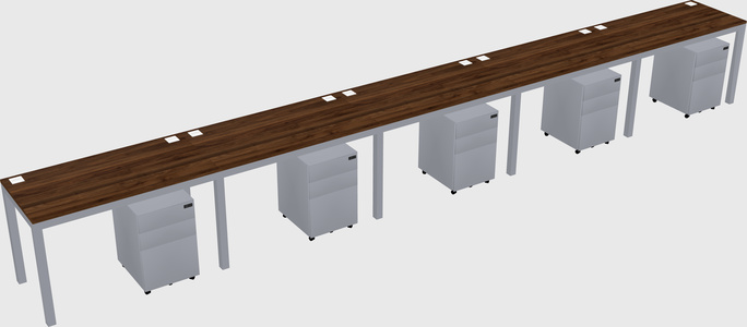 Rectangular desk