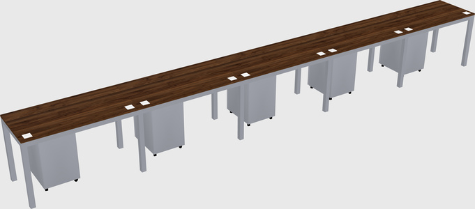 Rectangular desk