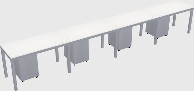 Rectangular desk