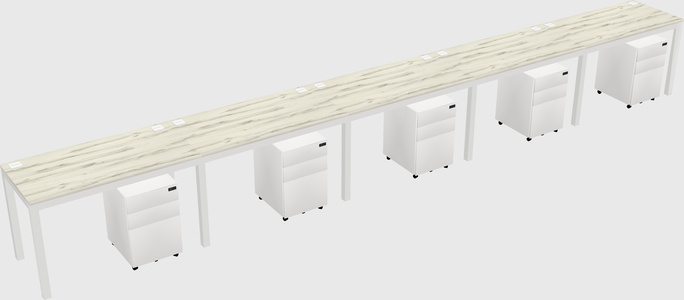 Rectangular desk
