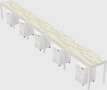 Rectangular desk