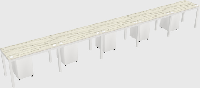 Rectangular desk