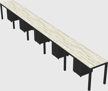 Rectangular desk