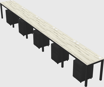 Rectangular desk