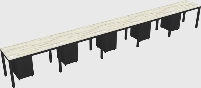Rectangular desk