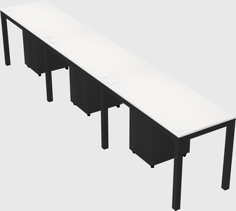 Rectangular desk