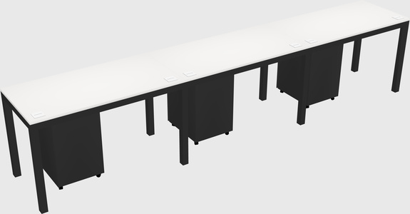 Rectangular desk