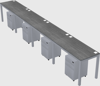 Rectangular desk