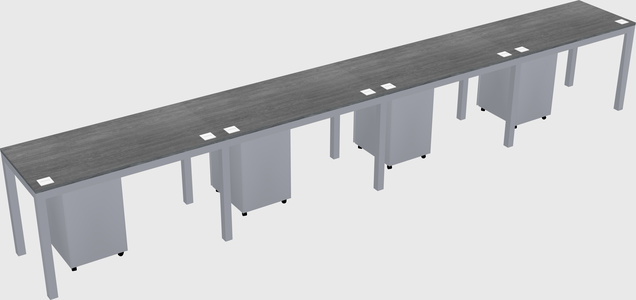 Rectangular desk
