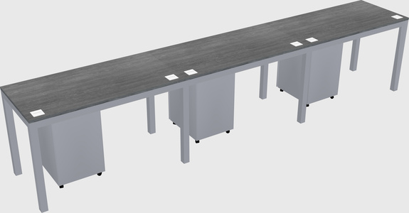 Rectangular desk