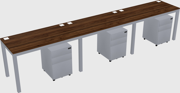 Rectangular desk