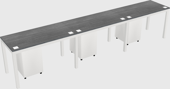 Rectangular desk