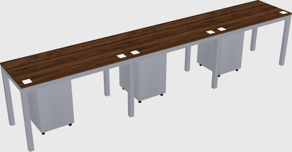 Rectangular desk