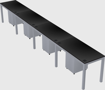 Rectangular desk