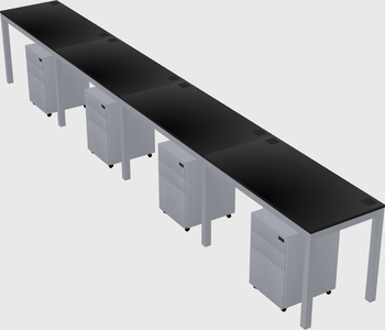 Rectangular desk