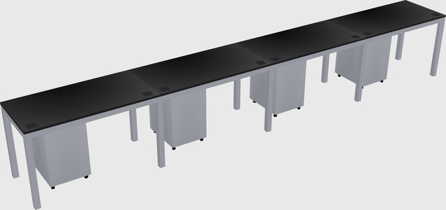 Rectangular desk