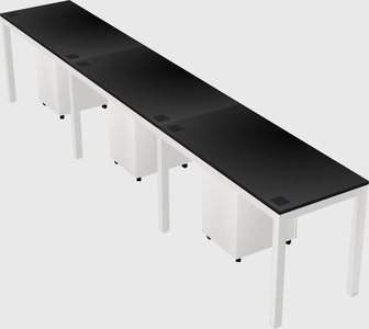 Rectangular desk