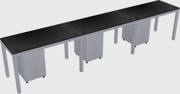 Rectangular desk