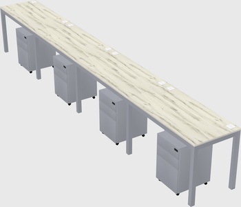 Rectangular desk