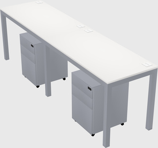 Rectangular desk