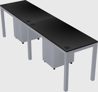 Rectangular desk