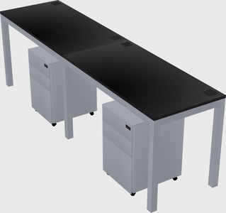 Rectangular desk