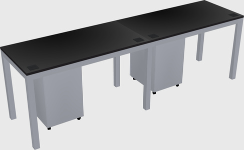 Rectangular desk