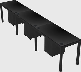 Rectangular desk
