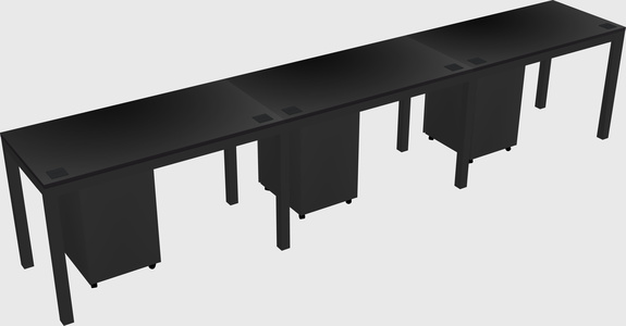 Rectangular desk