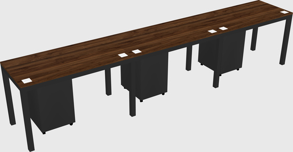 Rectangular desk