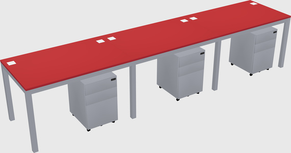 Rectangular desk