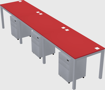 Rectangular desk