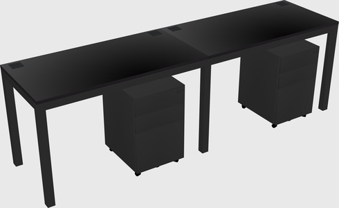 Rectangular desk
