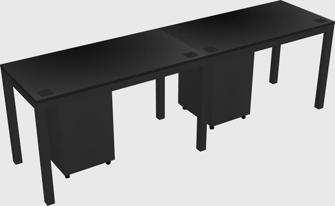 Rectangular desk