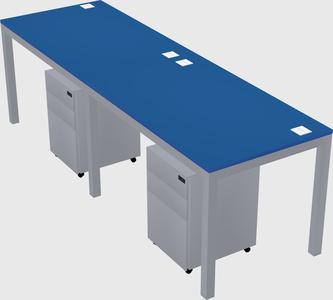 Rectangular desk