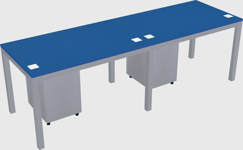 Rectangular desk