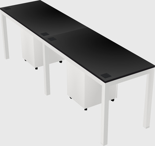 Rectangular desk